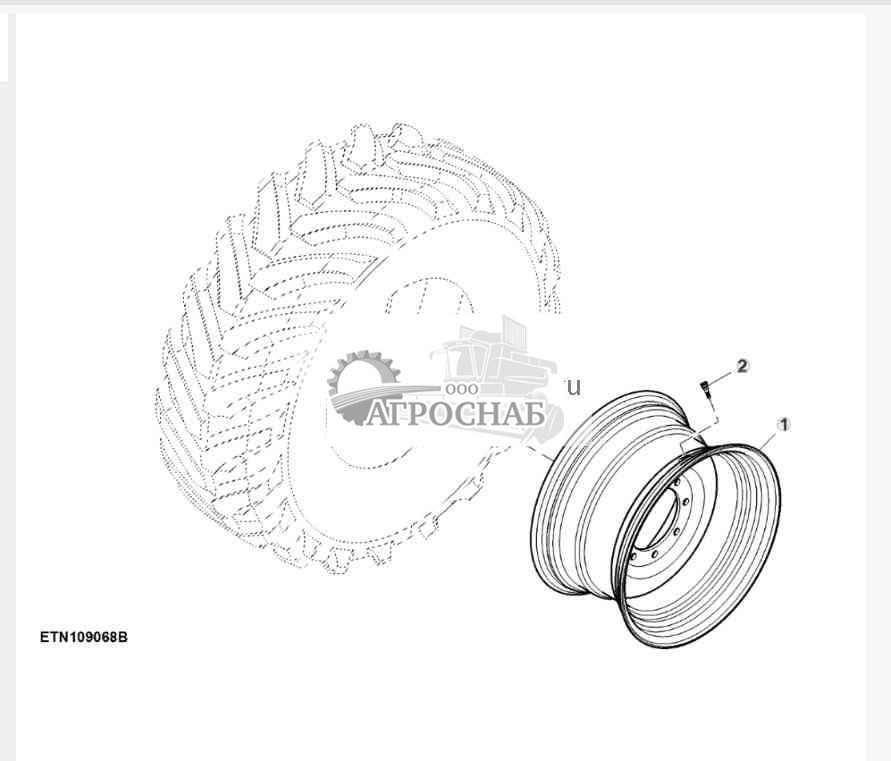 Заднее колесо, DW15L x 26 